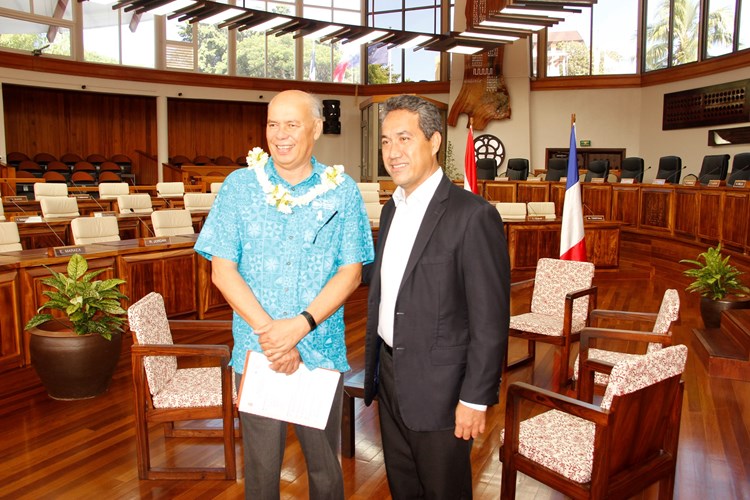 Marcel TUIHANI reçoit le Directeur de la Communauté du Pacifique Sud 