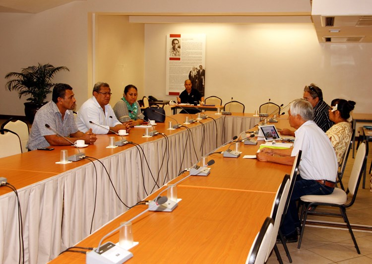Les membres de la commission de l’agriculture rencontrent leurs homologues de Wallis-et-Futuna