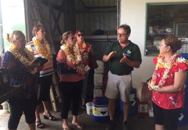 Les membres de la CCBF visitent la société Verdeen, la SCA Bio By Moetini et la pension de famille Papara Mountain Side