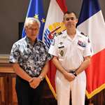 Rencontre protocolaire avec le Colonel SORIANO, chef du corps du RSMA-PF