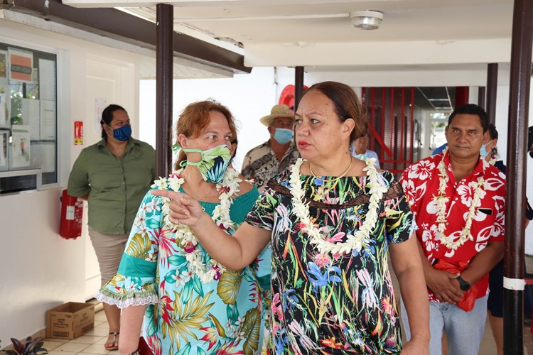 La Vice-Présidente de l’assemblée de la Polynésie française en visite à Taiarapu-Est