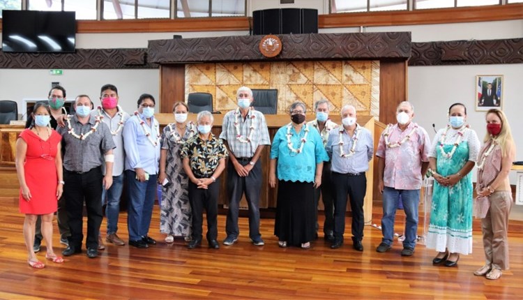 Le nouveau bureau du CESEC reçu à l'assemblée de la Polynésie française