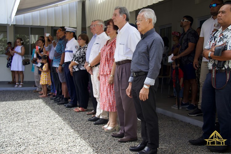 Le président de l’assemblée de la Polynésie française assiste à la cérémonie de sortie de la huitième promotion de policiers adjoints en Polynésie française