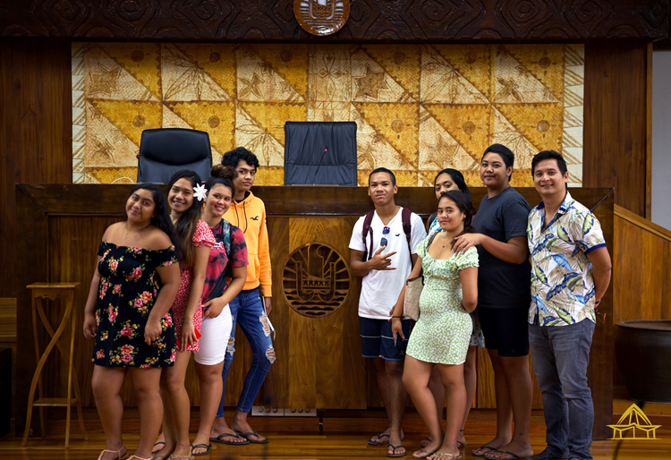 Visite de l’assemblée pour 15 élèves de la 1ère bac pro lycée de TAIARAPU NUI