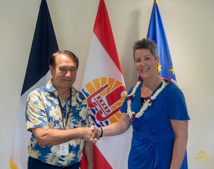 M. Antony GEROS reçoit Mme Alison SHEA, Consule générale d’Australie à Papeete