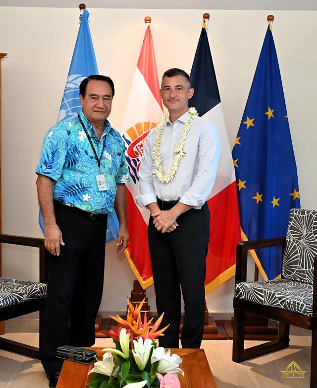 Rencontre de courtoisie avec M. Xavier MAROTEL, secrétaire général du haut-commissariat de la République en Polynésie française