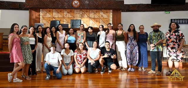 Visite guidée pour des étudiants de l’école de commerce de Tahiti