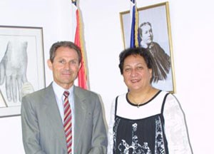 Lucette Taero a reçu Daniel Leimbacher