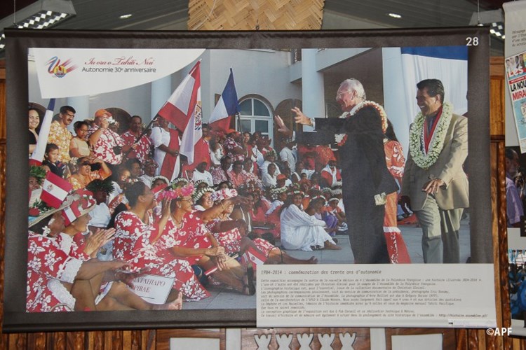 Inauguration de l’exposition historique sur l’assemblée de la Polynésie, de 1984 à 2014