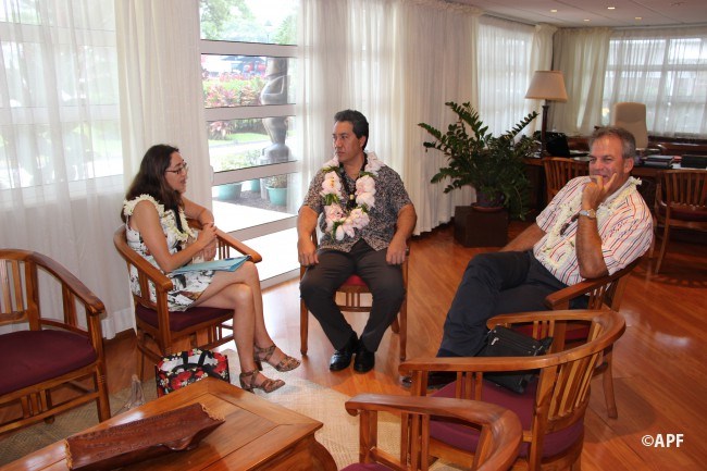 M. Marcel TUIHANI rencontre Mme Linda TE PUNI, consule générale de Nouvelle-Zélande