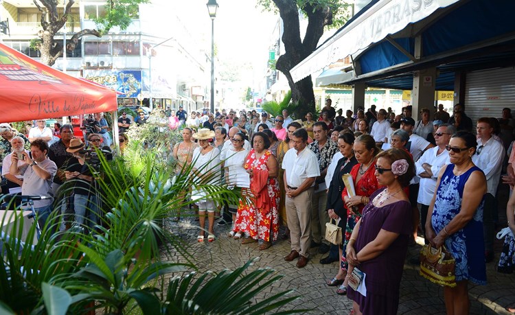 Le président a participé au rassemblement à Papeete en hommage aux victimes de l'attentat de Nice