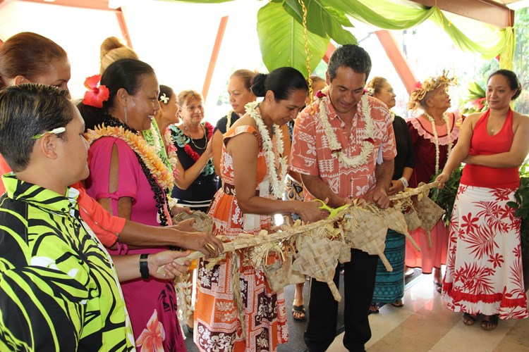 Inauguration de la 7ème édition du salon "Art du Fenua"