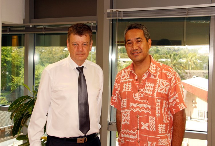 Le président de l’assemblée rencontre M. Patrick NAUDIN