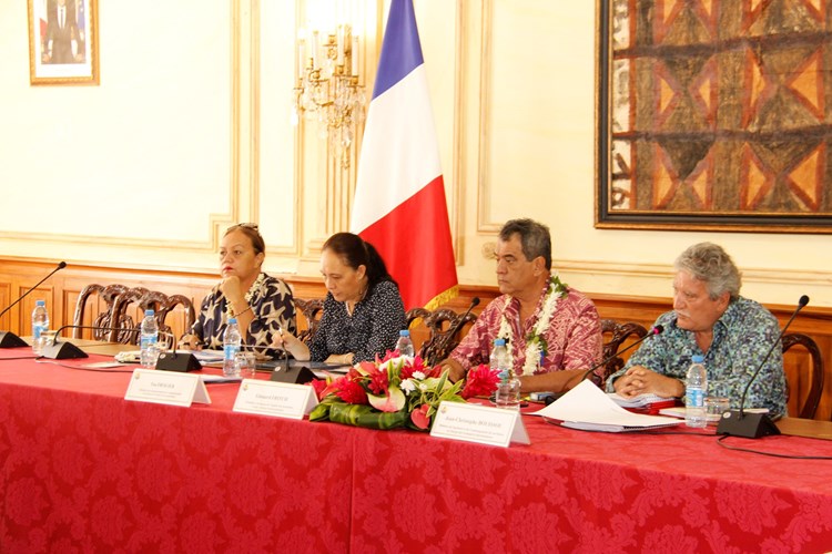 La première vice-présidente assiste à la présentation du Plan d’aménagement et de développement durable des Tuamotu-Gambier