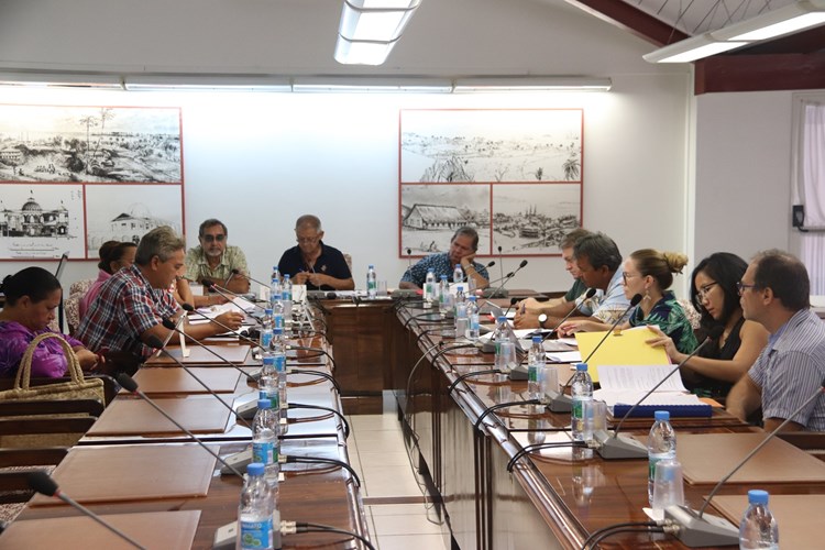 Les membres de la commission des ressources marines, des mines et de la recherche ont examiné un projet de loi du pays instituant un code des mines et des activités extractives de la Polynésie française
