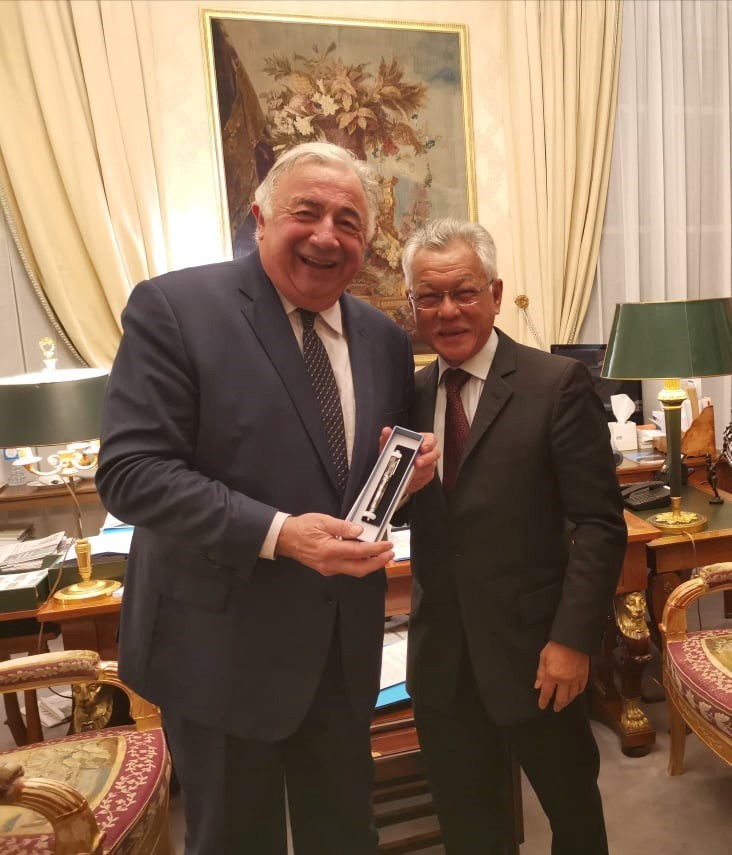 Gaston TONG SANG rencontre le Président du Sénat Gérard LARCHER