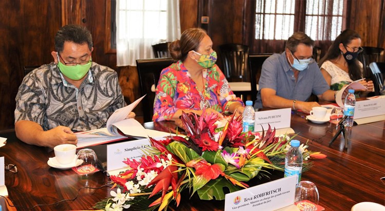 Dernière audition du projet « Le Village Tahitien » en présence de la 1ère Vice-présidente de l’assemblée
