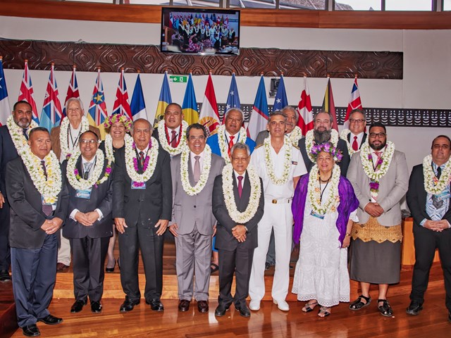 Les 15 chambres parlementaires réunies pour la conférence du Groupe des Parlements des Îles du Pacifique