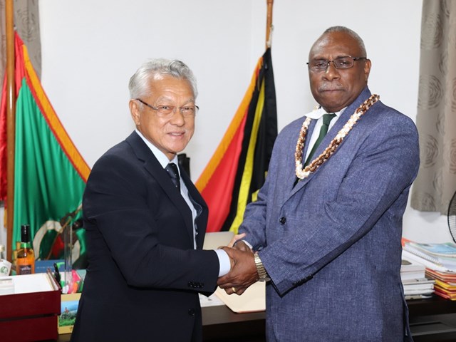 Mai 2019 - Rencontre avec l'honorable Tallis Obed MOSES, président de la République du Vanuatu