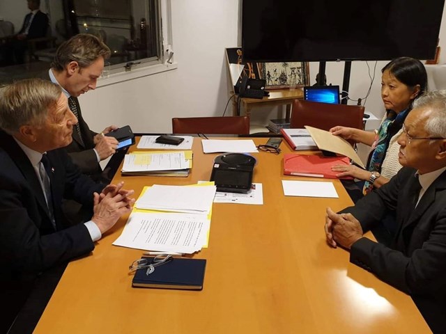 Novembre 2019 - Rencontre avec les secrétaires généraux parlementaires et administratifs de l'Assemblée Parlementaire de la Francophonie M.Jacques KRABAL et M.Emmanuel MAURY