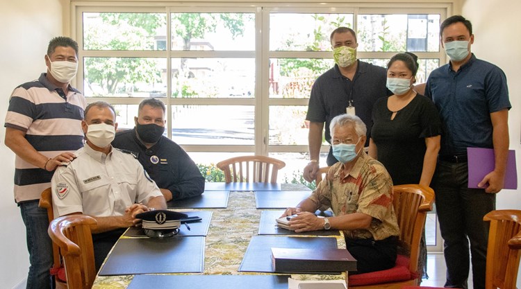 Signature d’une convention entre le Centre régional de formation de la Police nationale en Polynésie française  et l’assemblée de la Polynésie française