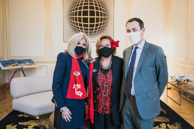 Rencontre entre Mme Minarii GALENON et Mme Brigitte MACRON