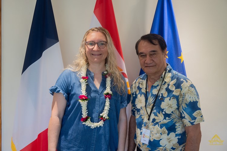 M. Antony GEROS reçoit Mme Cécile ZAPLANA en visite de courtoisie