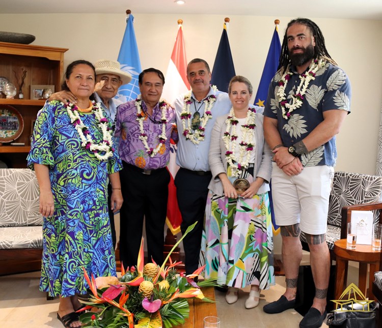Rencontre de courtoisie de M. Rangiānehu Mātāmua, professeur universitaire néo-zélandais spécialisé en études autochtones et en astronomie culturelle maorie