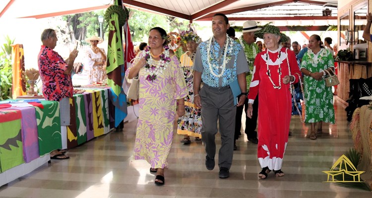 Inauguration de la 23ème édition du salon du Tifaifai dans le hall de l’assemblée