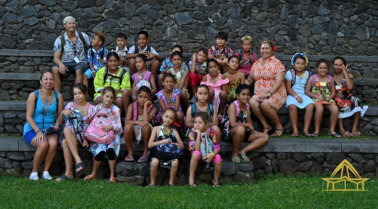 Visite guidée d’élèves de CE1 et CE2 de l’école Matie Roa de Tahaa