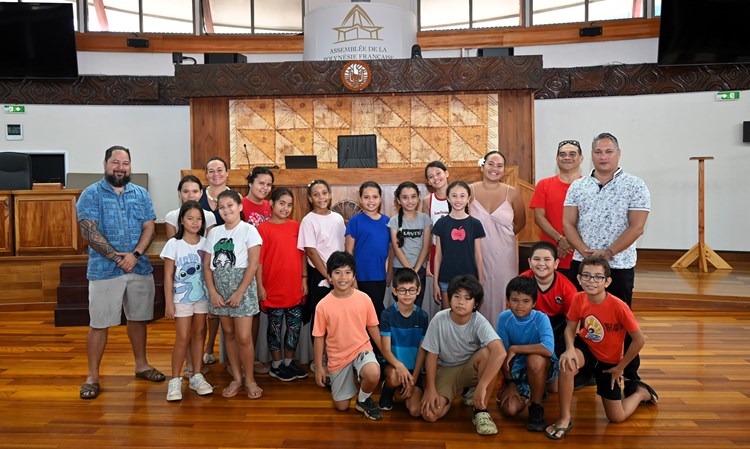 Visite guidée pour des élèves de l'école de la Mission 