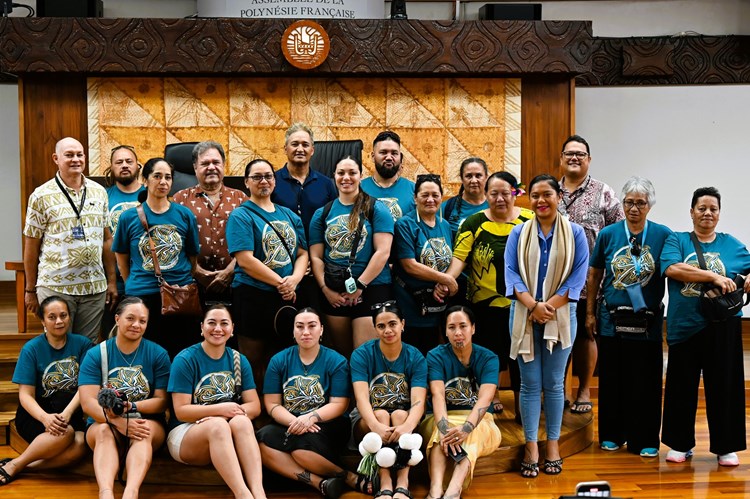 Visite guidée pour 20 membres de l'association Te Kura Kokiri de Nouvelle-Zélande