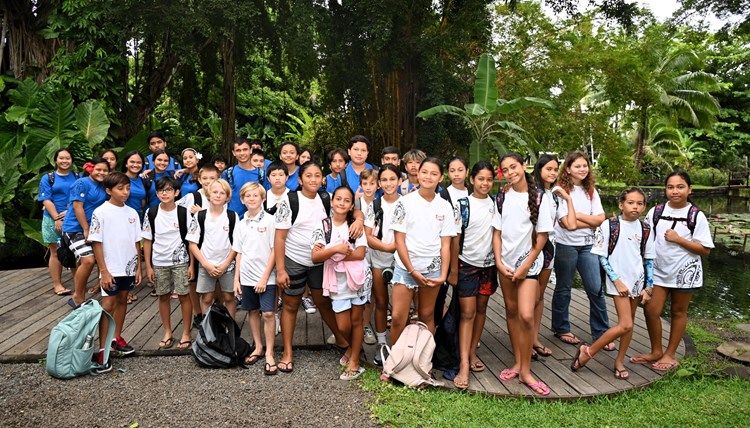 Visite guidée de 80 délégués de classe du collège de Punaauia