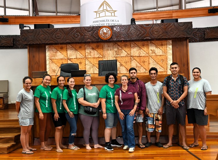 Visite des stagiaires du  CFPPA de Moorea