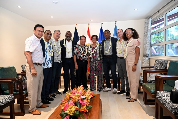 Rencontre protocolaire entre le Président de l'Assemblée et la délégation des présidents de centre de gestion ultramarins