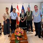 Rencontre protocolaire entre le Président de l’Assemblée et Mme Cécile RAP VEBER