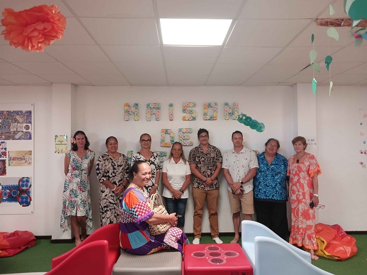 Visite de la commission de la santé et des solidarités au Fare Tama Hau