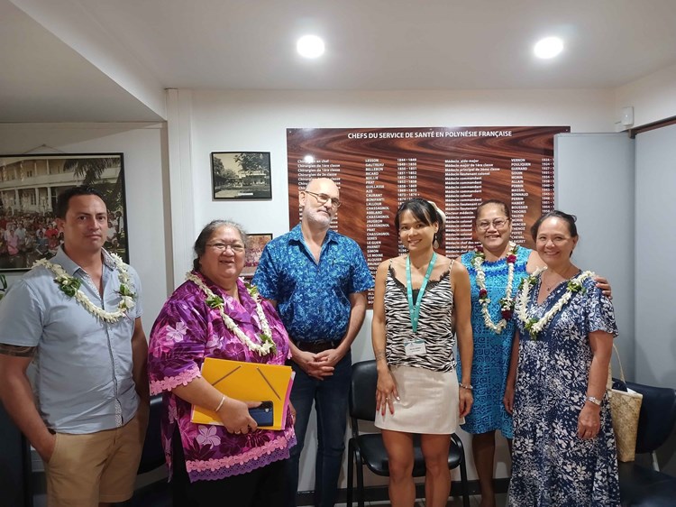 Visite de la commission de la santé et des solidarités à la Direction de la santé de Polynésie française