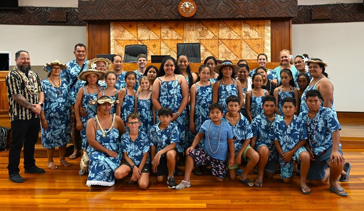 Visite guidée pour un groupe scolaire de Teina Mahu de Tubuai