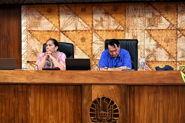 Réunion de l’Assemblée de la Polynésie française 