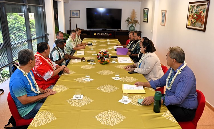Rencontre protocolaire entre le président de l’Assemblée et les représentants du Pacific Games Council